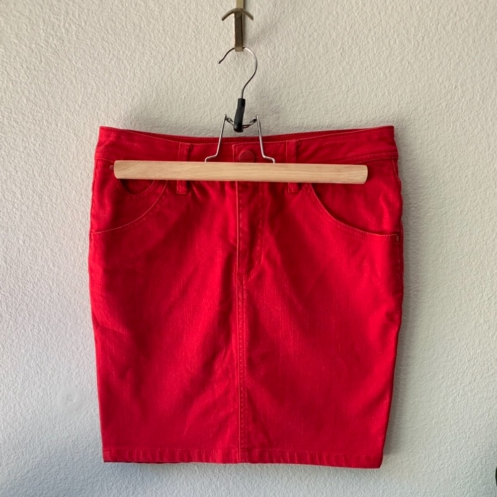H&M Red Pencil Skirt